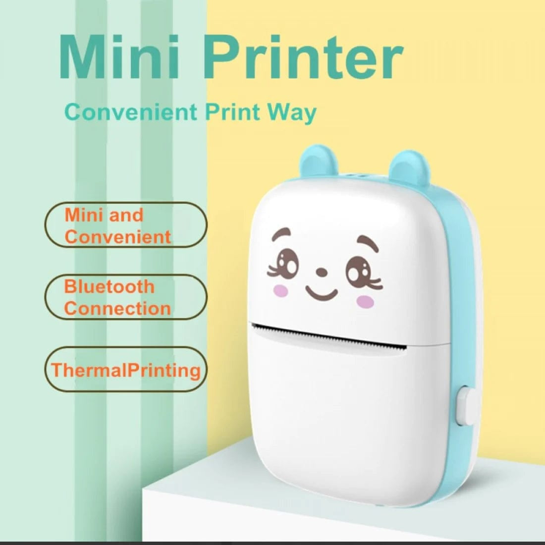Mini Bluetooth Portable Inkless Photo Printer