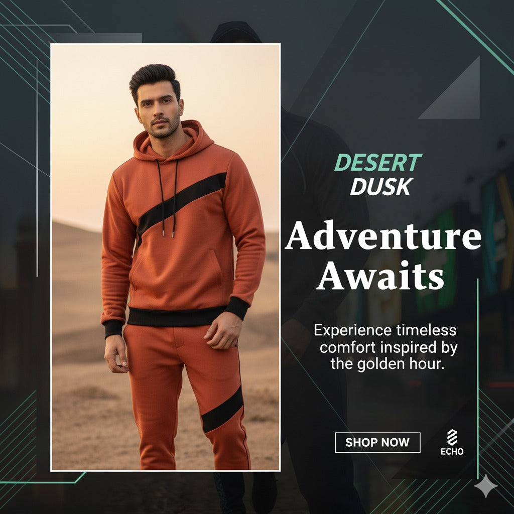 Desert Dusk Men’s Premium Tracksuit – Bold Comfort for Every Adventure